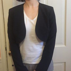 Evan-Picone Long-Sleeve Bolero Black Jacket, 10